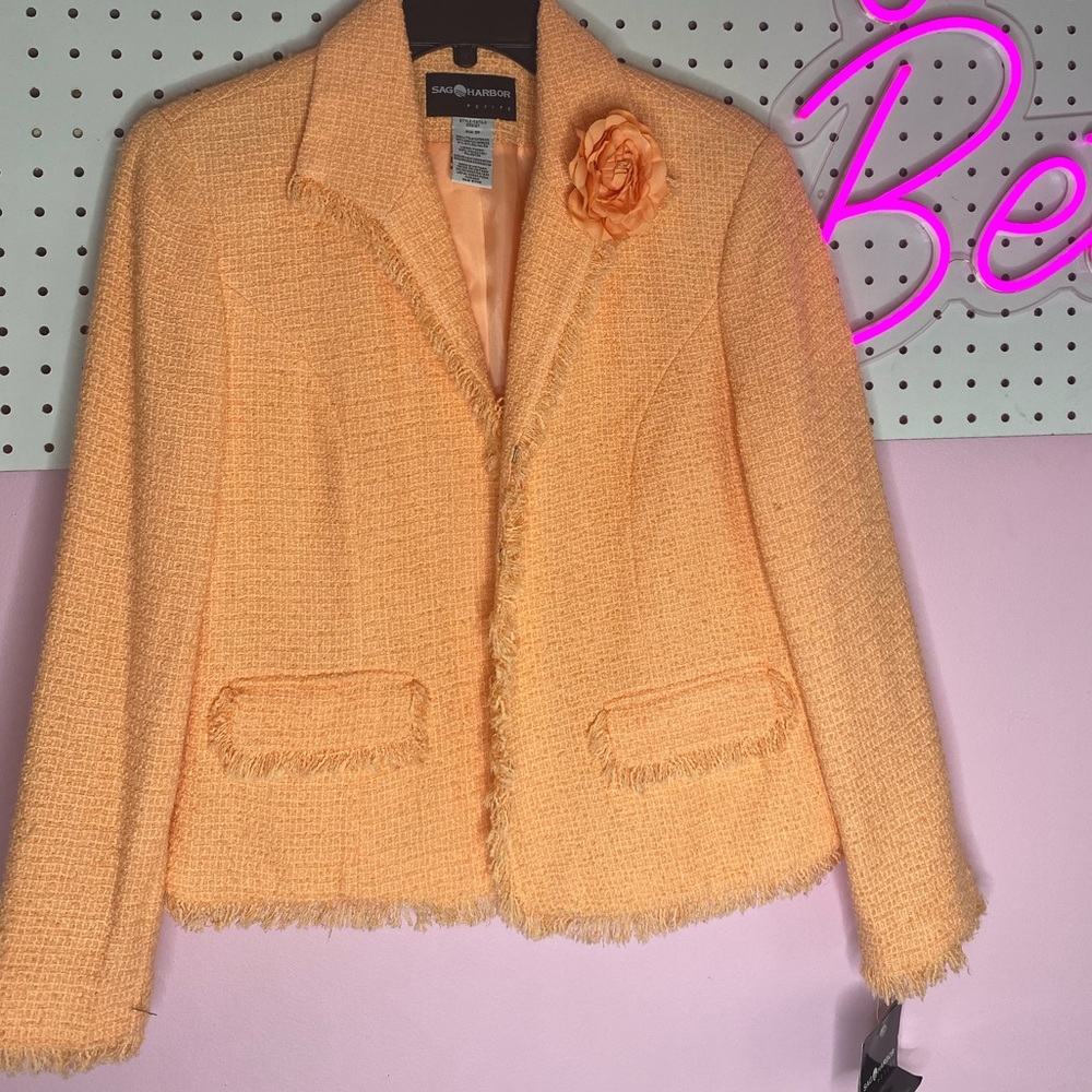 Tangerine Tweed Jacket